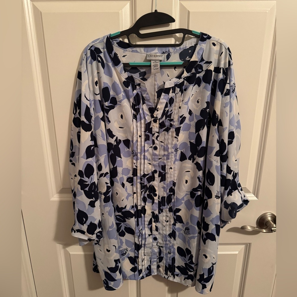 Catherines Tunic Shirt Womens Size 3X